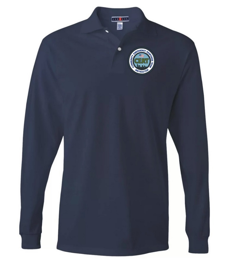 (image for) CERT Community Emergency Response Team Instructor  Polo 50/50 L/S #938
